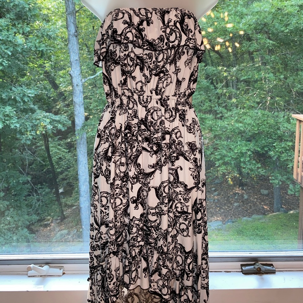 Black & White off the shoulder dress